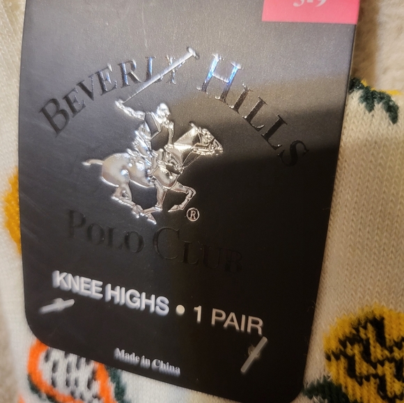 NWT Beverly Hills Polo Club Knee Highs. Size 5-9 (2 Pair) - Picture 2 of 6